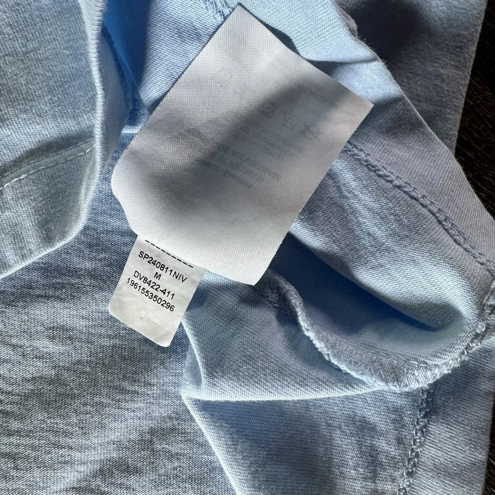 Jordan Men's Graphic‎ T-Shirt Light Blue Medium Regular Jumpman Scenic